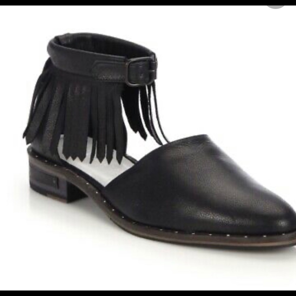 Freda Salvador Fringe Dash D’orsay Flat